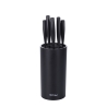 Bloque negro con 5 cuchillos de acero inoxidable efecto martillado Piko Oferta