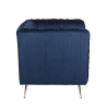 Sillón capitoné de tela efecto terciopelo vintage Ravira Catálogo