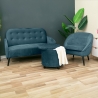 Puf contenedor redondo multiusos vintage Kursa Venta