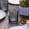 Set de 6 vasos de vidrio 340 ml con superficie decorada Edinburgh Venta
