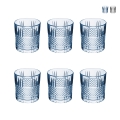 Juego de 6 vasos de vidrio decorado para agua 340 ml Dublin Promoción
