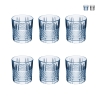 Juego de 6 vasos de vidrio decorado para agua 340 ml Dublin Promoción