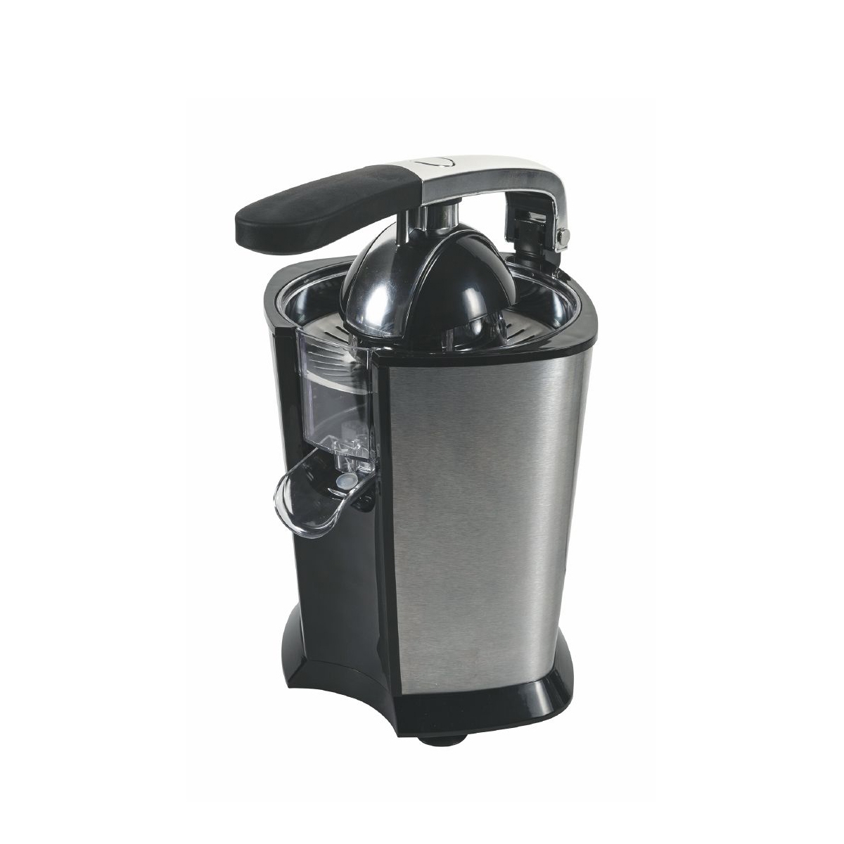 Exprimidor eléctrico con palanca, filtro de acero inoxidable y boquilla 160W Juicy Promoción Exprimidor eléctrico con palanca, filtro de acero inoxidable y boquilla 160W Juicy Promoción