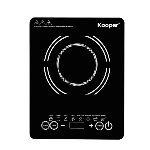 Placa de inducción portátil 8 programas pantalla táctil 1500W Tandu Promoción