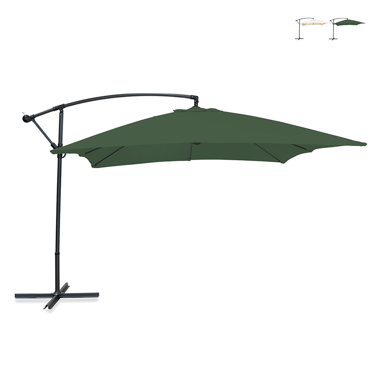 Sombrilla de jardín 3x3m con brazo lateral Kios Oferta Sombrilla de jardín 3x3m con brazo lateral Kios Oferta