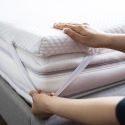 Cubrecolchón individual de memory foam 80x190 cm desenfundable Mavka Venta