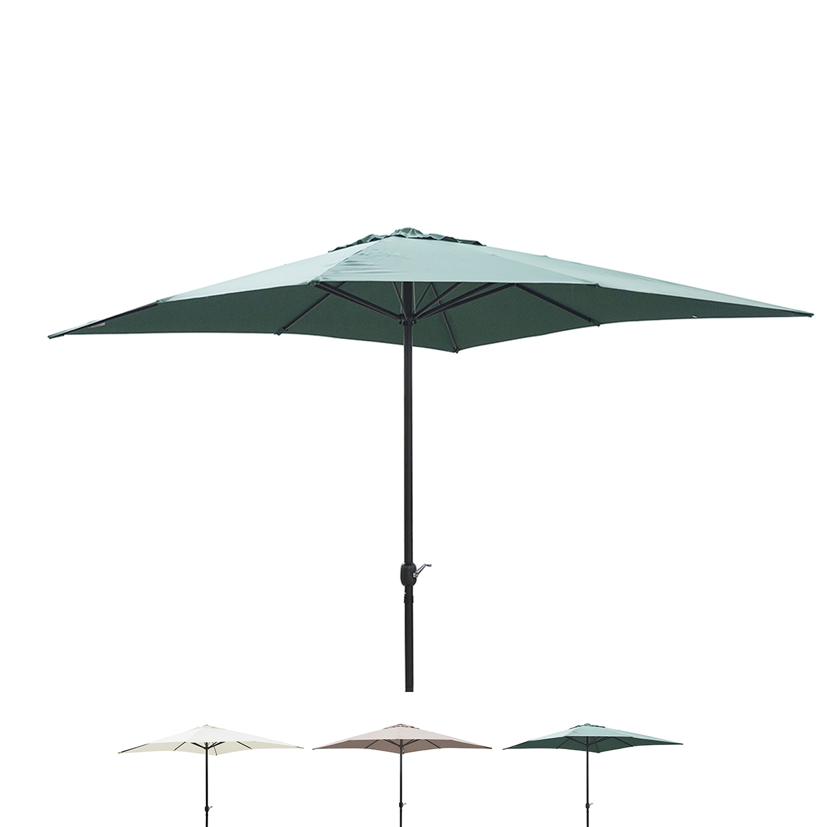 Parasol de jardín con poste central de acero 3x3 Cuba Precio Parasol de jardín con poste central de acero 3x3 Cuba Precio