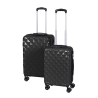 Set de 2 maletas 4 ruedas 360° con combinación y doble cremallera Diamond Oferta