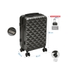 Set de 2 maletas 4 ruedas 360° con combinación y doble cremallera Diamond 