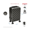 Set de 2 maletas 4 ruedas 360° con combinación y doble cremallera Diamond 