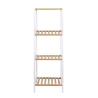 Mueble baño con 4 estantes de bambú y MDF Tavro Descueto