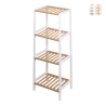 Mueble baño con 4 estantes de bambú y MDF Tavro Promoción