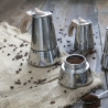 Cafetera moka de acero inoxidable para 2 tazas con mango efecto madera Riko Venta