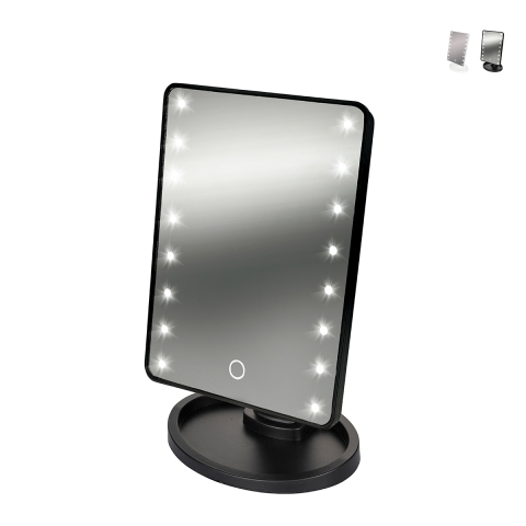 Espejo de maquillaje de mesa con luces LED regulables Hollywood Promoción