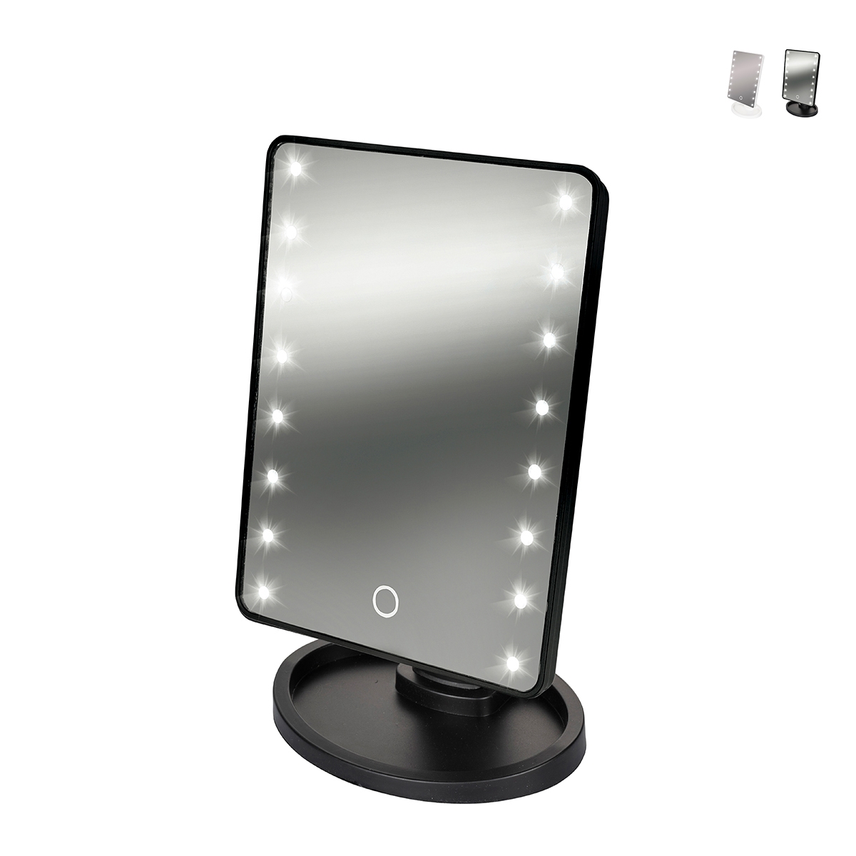Espejo de maquillaje de mesa con luces LED regulables Hollywood