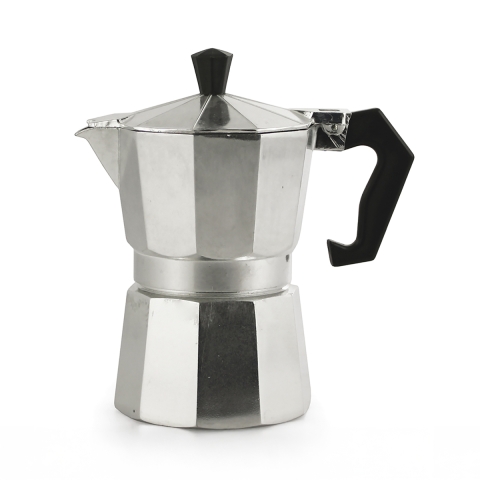 Cafetera clásica moka para café 3 tazas de aluminio Morning Promoción