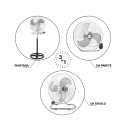 Ventilador 3 en 1 de pie, mesa y pared ajustable Planetarium Stock