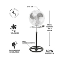 Ventilador 3 en 1 de pie, mesa y pared ajustable Planetarium Elección