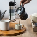 Cafetera moka 3 tazas de aluminio con mango efecto madera Buon Caffè Venta