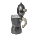 Cafetera moka 3 tazas de aluminio con mango efecto madera Buon Caffè Oferta