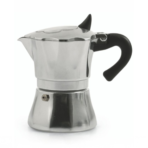 Cafetera de aluminio moka para café espresso 3 tazas Gaia Promoción