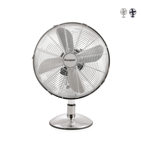 Ventilador de mesa de acero 3 aspas Ø30 velocidad ajustable Kurnel Promoción