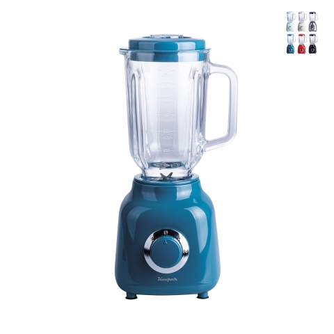 Batidora eléctrica 500W jarra de vidrio 1,5L cuchillas de acero inoxidable Dari Promoción