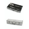 Set de 3 utensilios de acero inoxidable para barbacoa con maletín Nira Venta