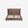 Cama matrimonial Chesterfield 160x190cm en similpiel Chur Oferta