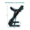 Cinta de correr eléctrica plegable inclinable 12 programas con ruedas K2 