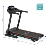 Cinta de correr eléctrica plegable inclinable 12 programas con ruedas K2 