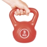 Kettlebell 3 Kg antideslizante entrenamiento de fuerza Makro Oferta