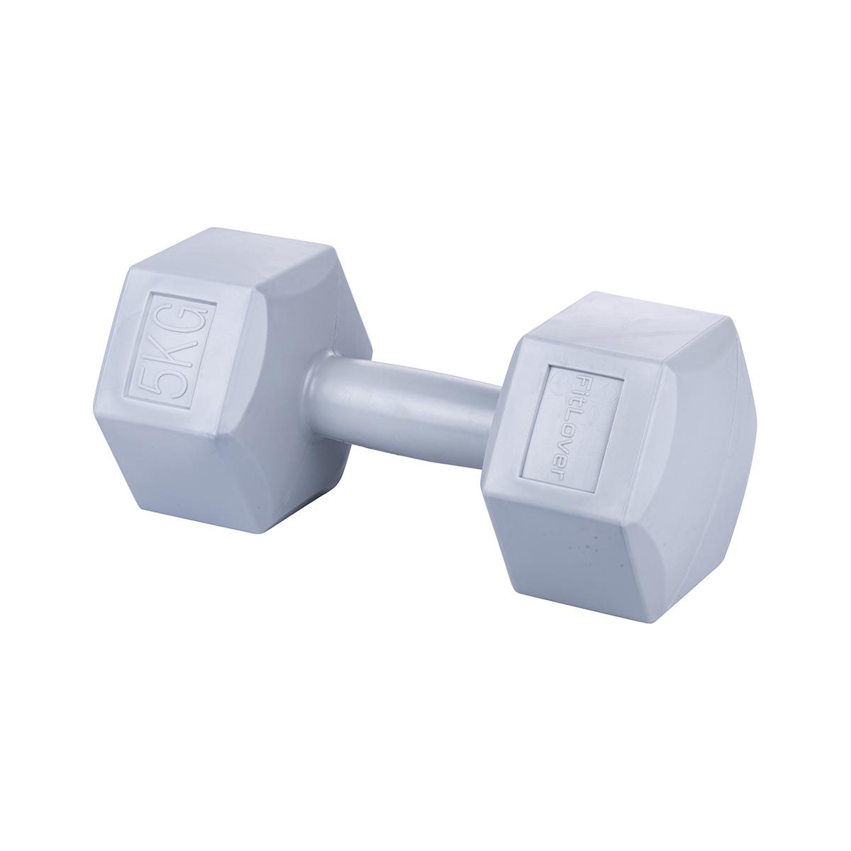 Mancuerna hexagonal de 5 kg antideslizante para gimnasio Dynaro Promoción Mancuerna hexagonal de 5 kg antideslizante para gimnasio Dynaro Promoción