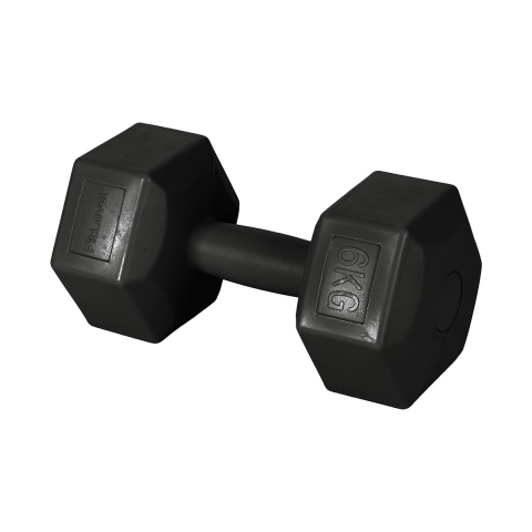 Mancuerna de gimnasio 6 Kg hexagonal antideslizante Pumax Promoción