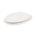 Asiento de inodoro universal blanco en MDF satinado Tunai Promoción