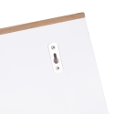 Estante de pared de madera de pino con 4 ganchos de hierro 60x16x16 Romia Oferta