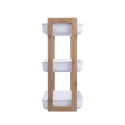 Estantería móvil de 3 niveles en madera y plástico 35x20,5x45cm Senia Oferta
