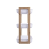 Estantería móvil de 3 niveles en madera y plástico 35x20,5x45cm Senia Oferta