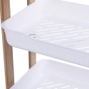 Estantería móvil de 3 niveles en madera y plástico 35x20,5x45cm Senia Rebajas