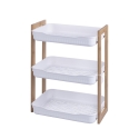 Estantería móvil de 3 niveles en madera y plástico 35x20,5x45cm Senia Promoción