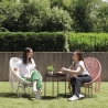 Sillón de jardín exterior con tejido de macramé Elika Catálogo