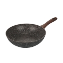 Batería de cocina antiadherente de 7 piezas con mango efecto madera Dakota Rebajas