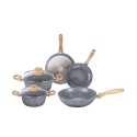 Juego de ollas antiadherentes de cerámica para inducción 7 piezas Alaska Promoción