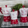 Cafetera moka tradicional 1 taza de aluminio decorada Cuore Oferta