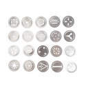 Jeringa para galletas de aluminio con 20 discos y 4 boquillas Moltek Stock