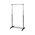 Perchero de metal con ruedas, 2 barras, porta zapatos 88x42,5cm Zulea Promoción