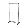 Perchero de metal con ruedas, 2 barras, porta zapatos 88x42,5cm Zulea Promoción