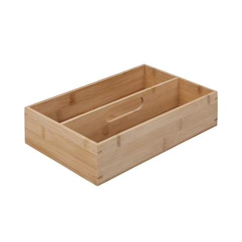 Organizador de cubiertos de bambú para cajón 28x18x7cm Samia Promoción