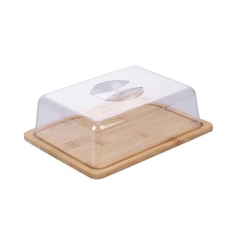 Tabla de quesos de madera con tapa 24,2x18,8x7,5 cm Savia Promoción