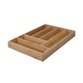 Organizador de cubiertos para cajón de 6 compartimentos de madera 43,2x30,5x5cm Viora Promoción